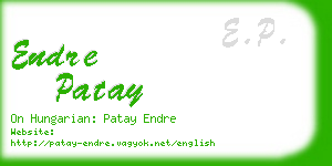 endre patay business card